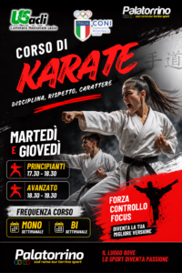 Locandina karate palatorrino